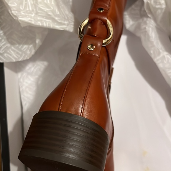 International Concepts Riding Boots Cognac Leather - Picture 4 of 9